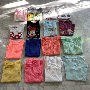 Girls Short Sleeve Shirt Bundle of 16 GUC